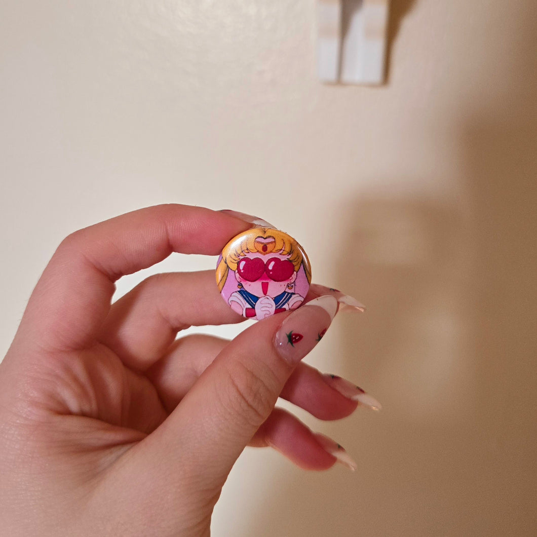 Sailor Moon Button Pin