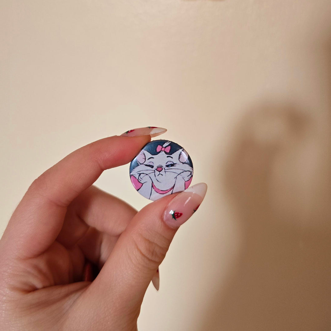 Cat Button Pin