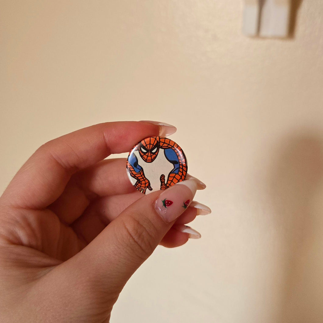 Superhero Button Pin