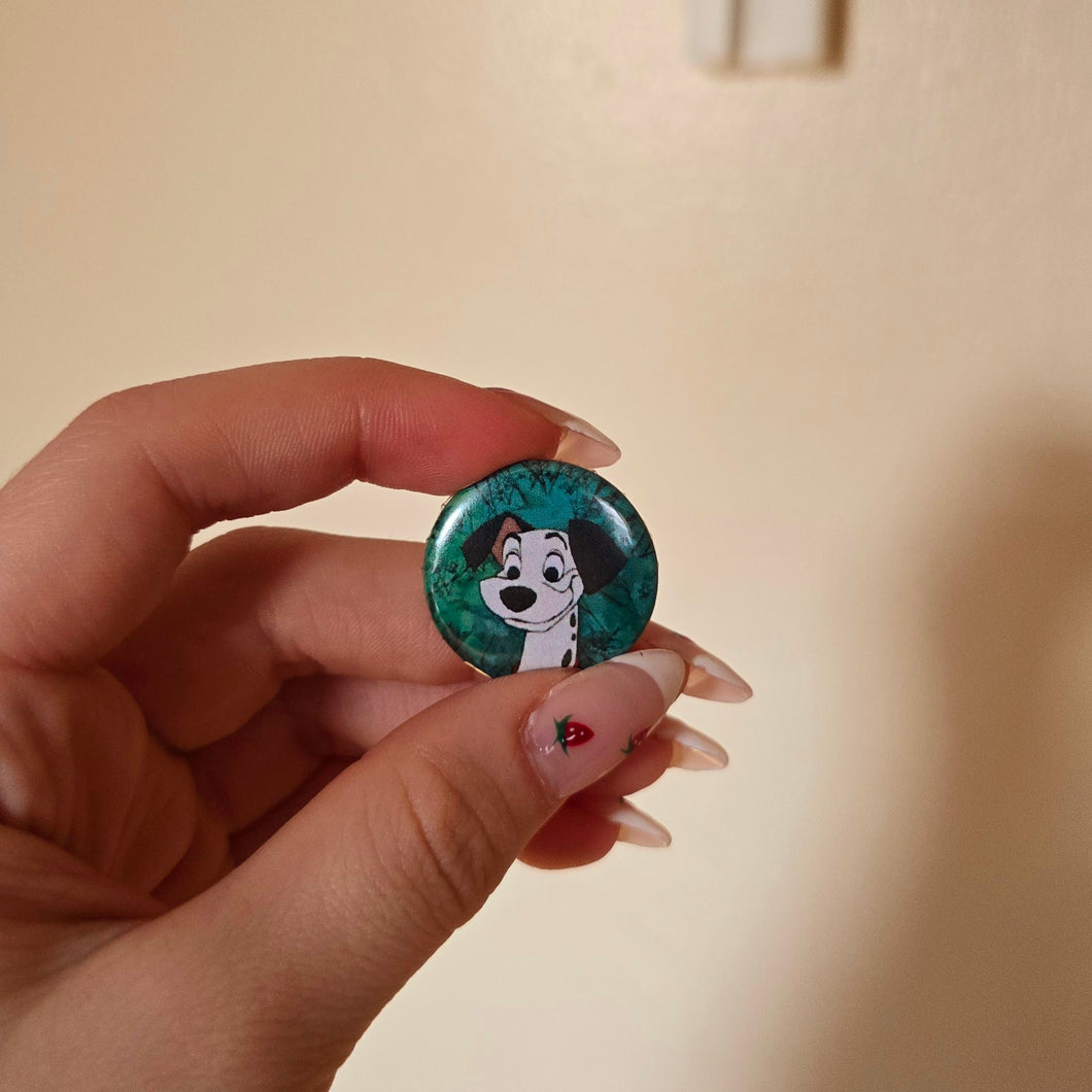 Dog Button Pin