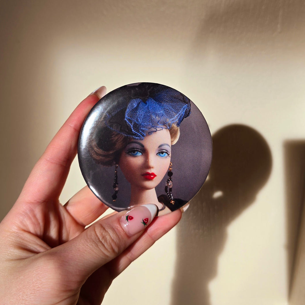 Barbie Button Pin