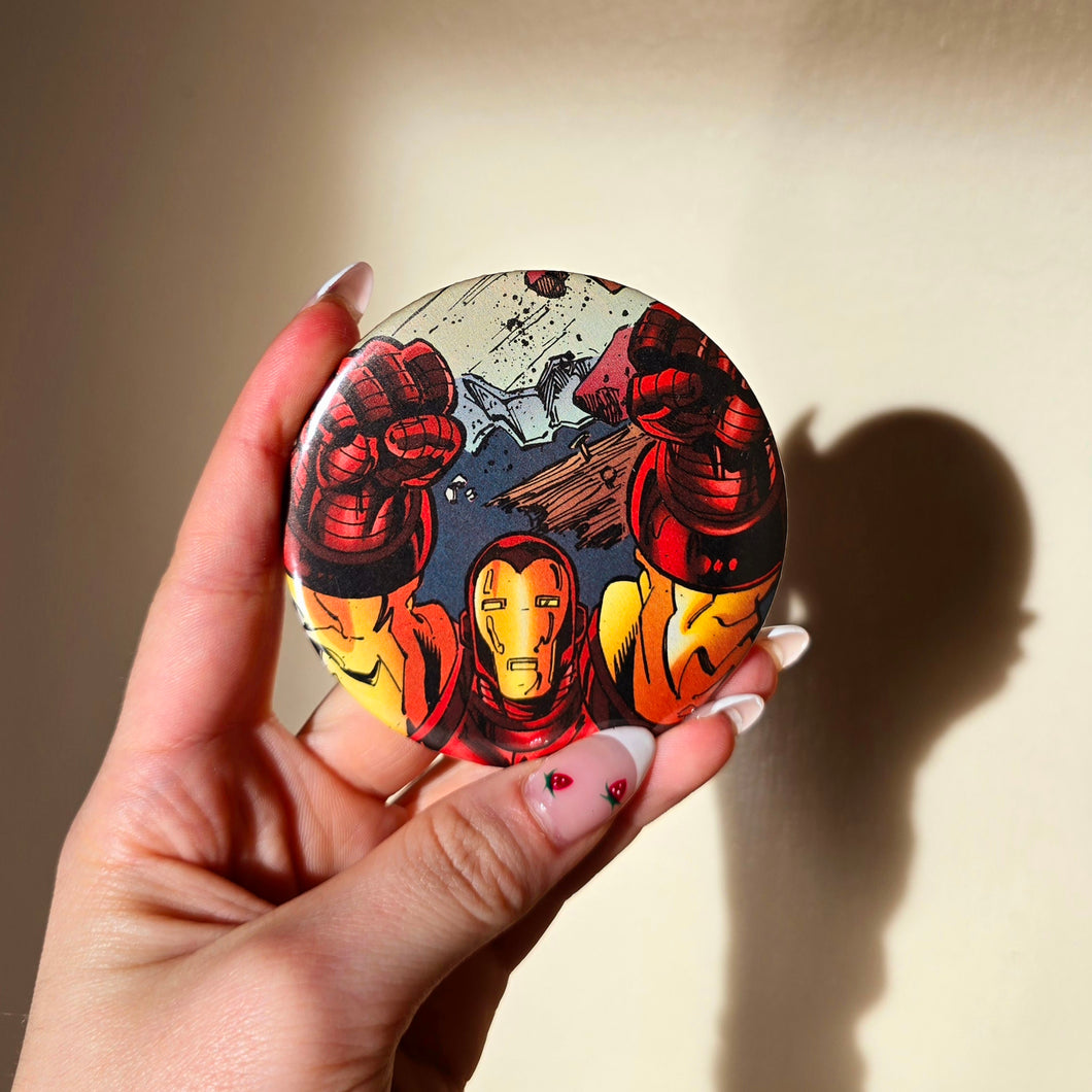 Superhero Button Pin