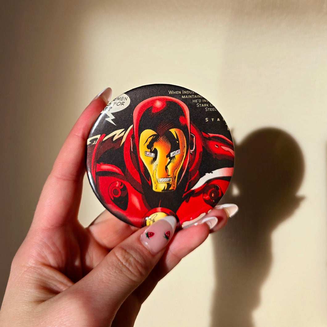 Superhero Button Pin