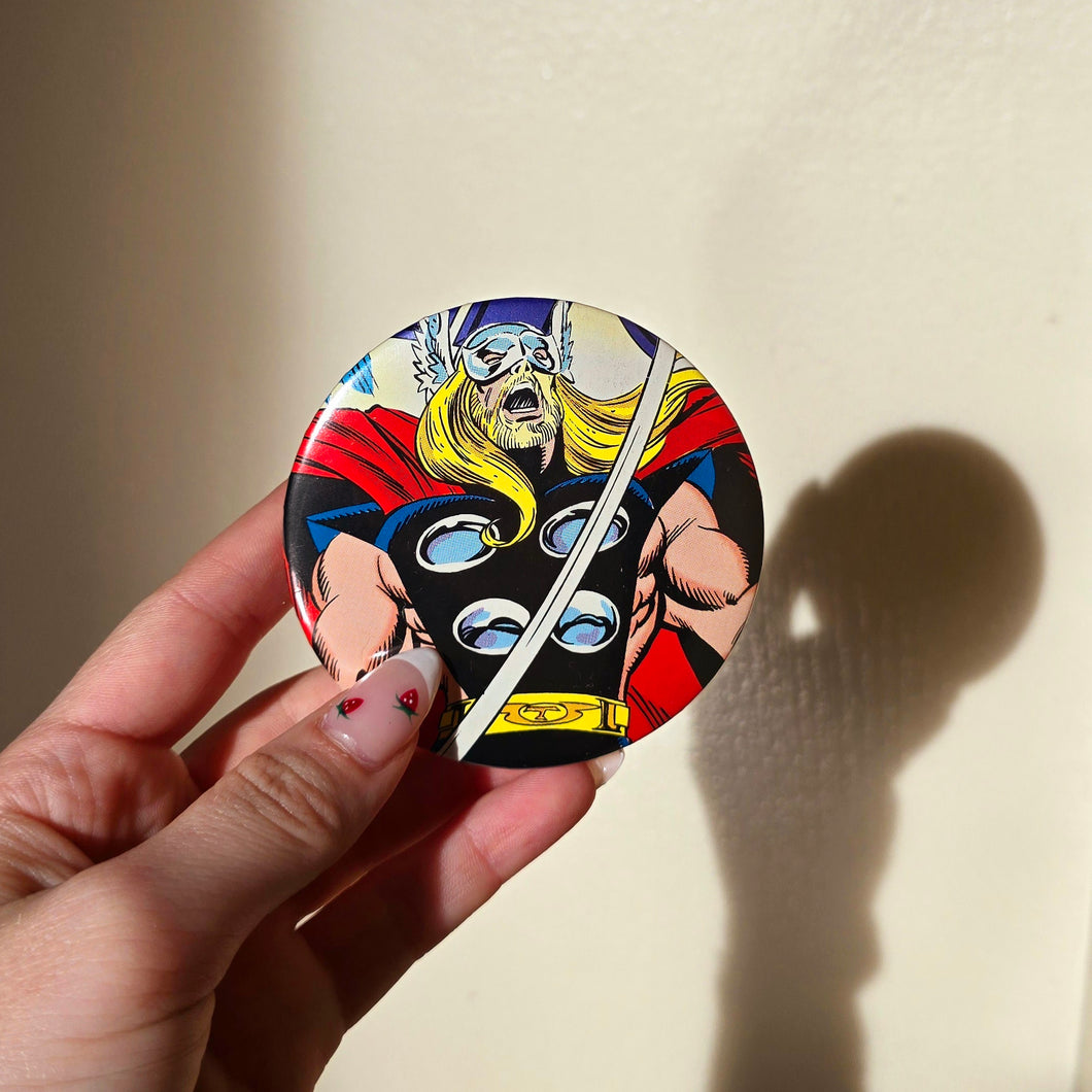 Superhero Button Pin