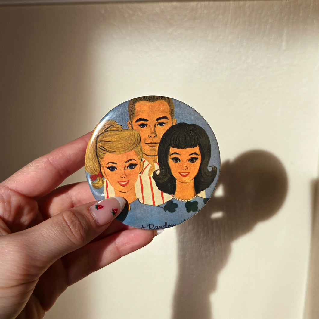 Dolls Button Pin