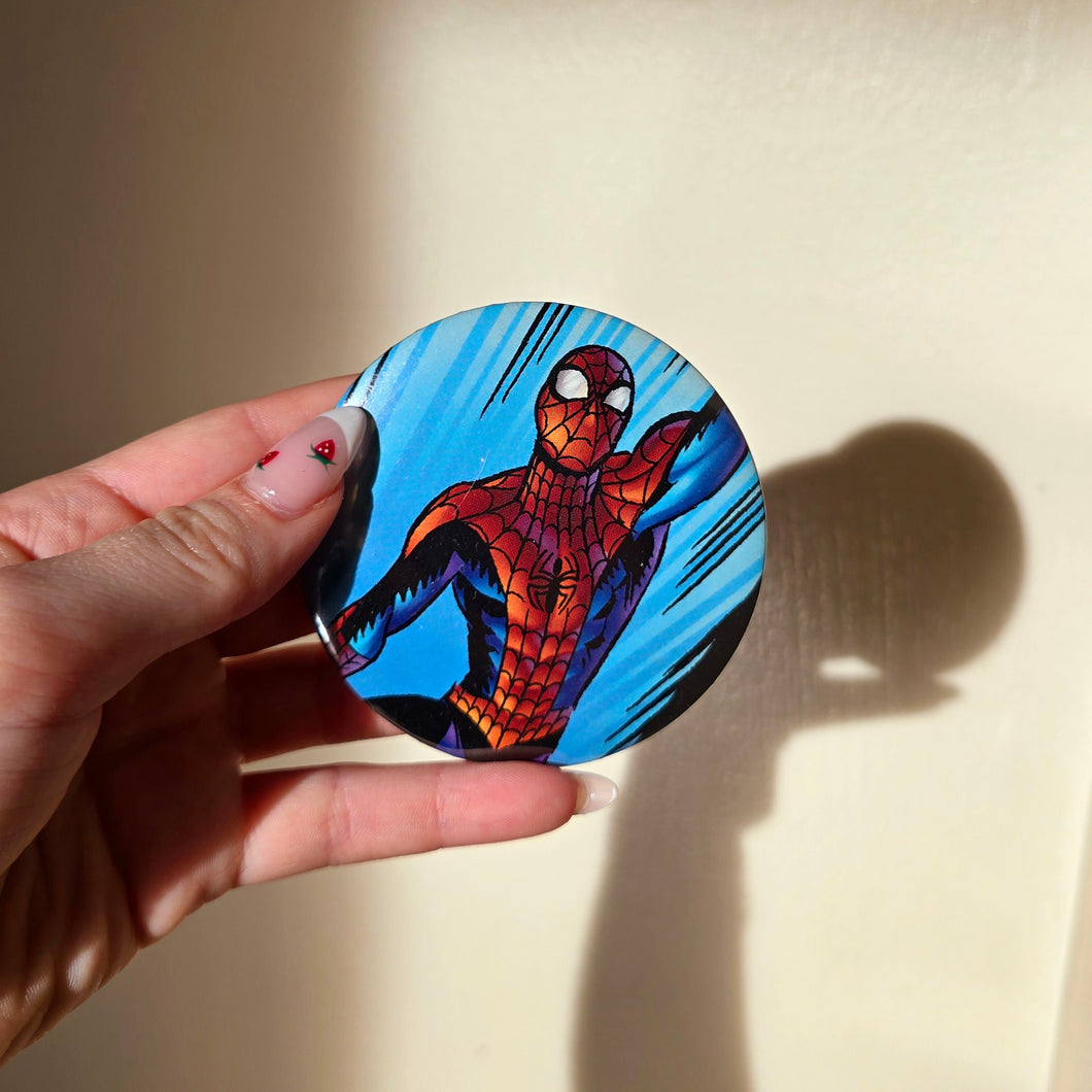 Superhero Button Pin