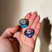 Load image into Gallery viewer, Scott and Ramona Button Pin Set
