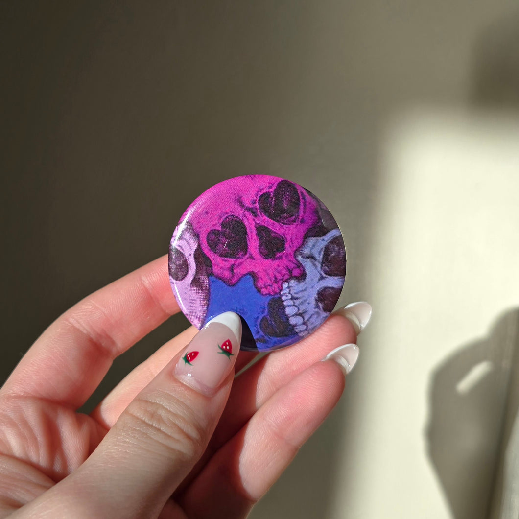 Skulls Button Pin