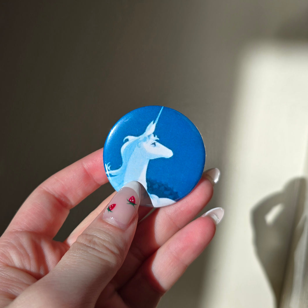 The Last Unicorn Button Pin