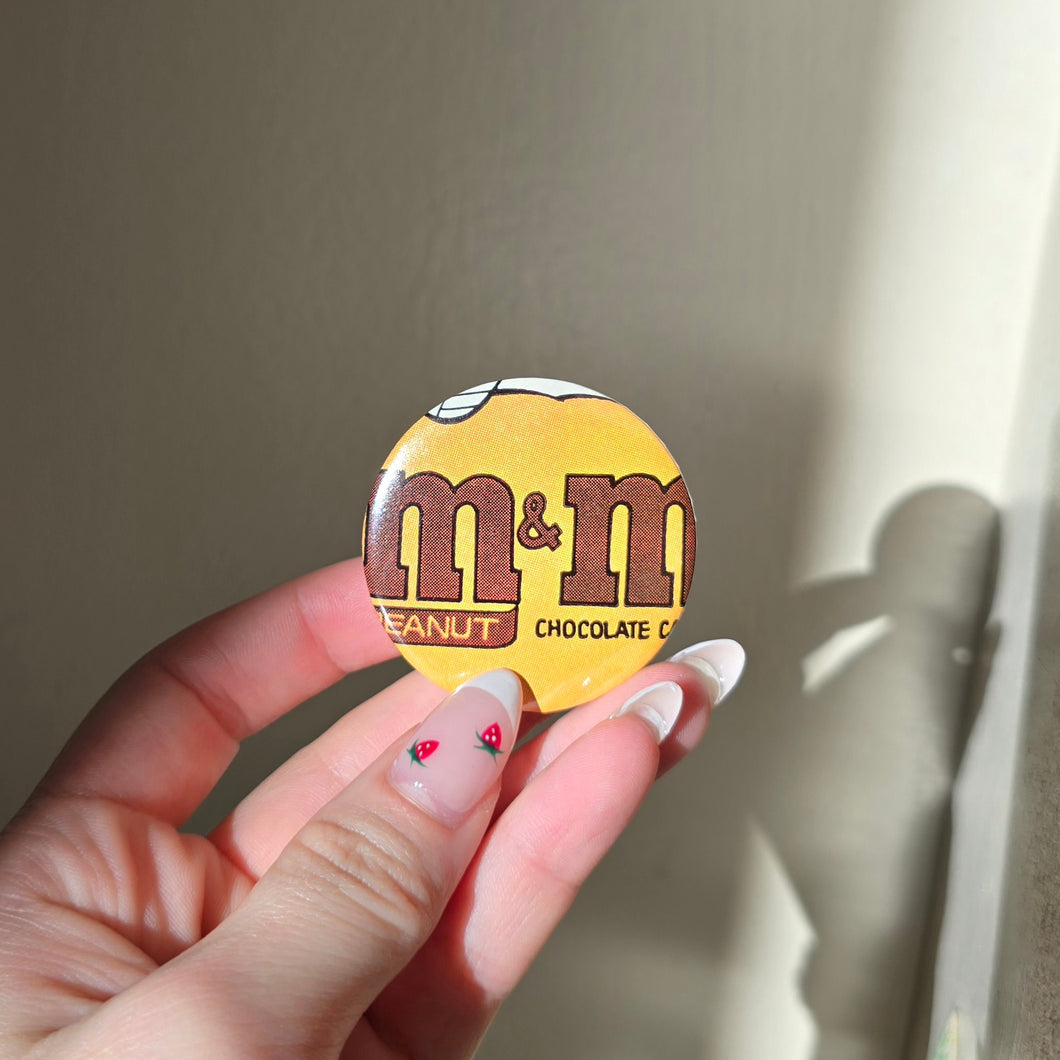 M&M Button Pins