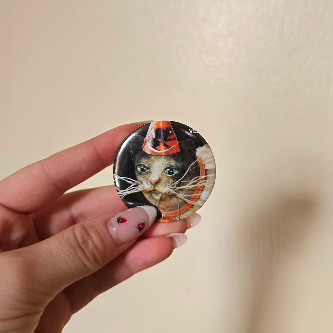 Cat Button Pin