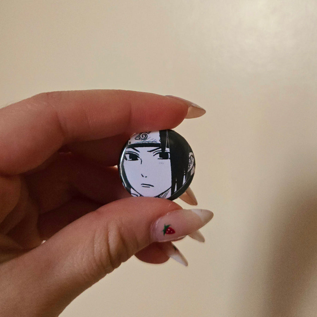 Sasuke Button Pin