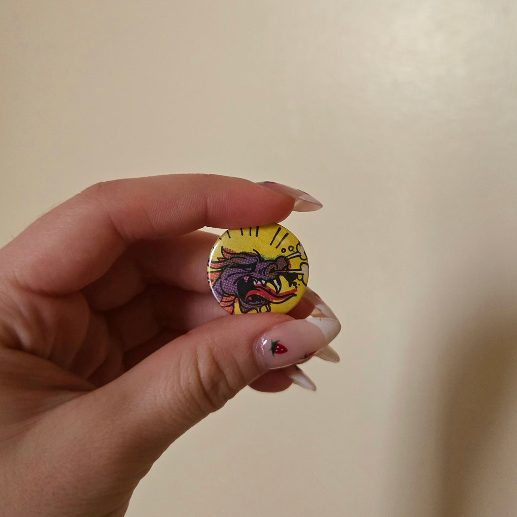 Dragon Button Pin