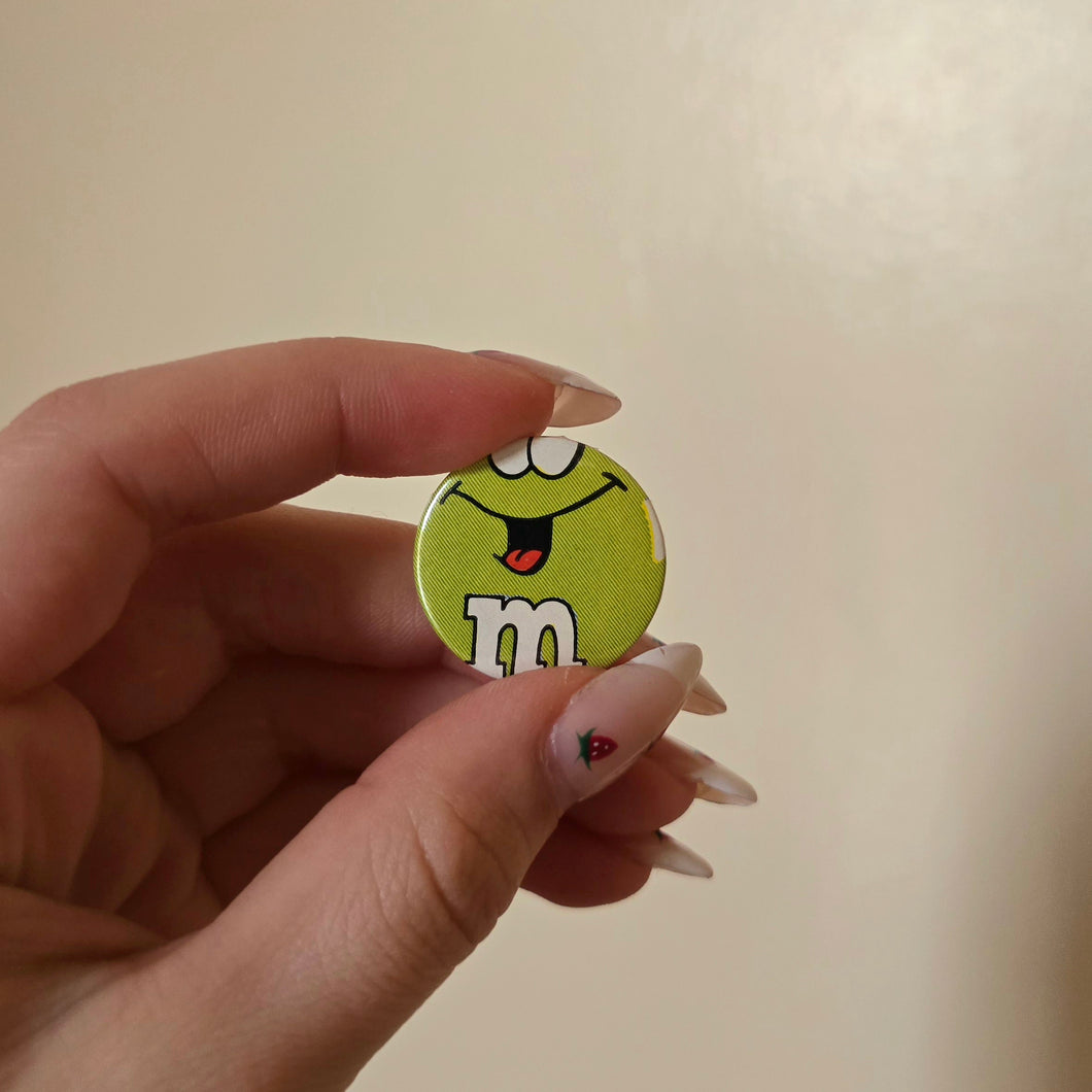 M&M Button Pin