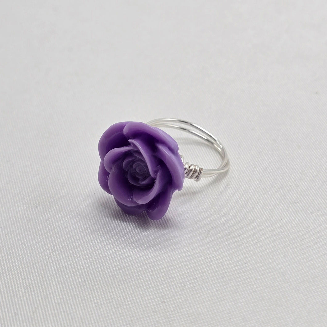 Button Rose Ring