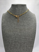 Load image into Gallery viewer, Gold Paper Clip Chain Necklace
