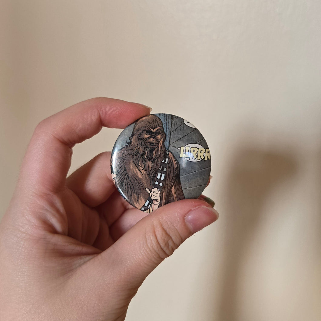 Wookie Button Pin