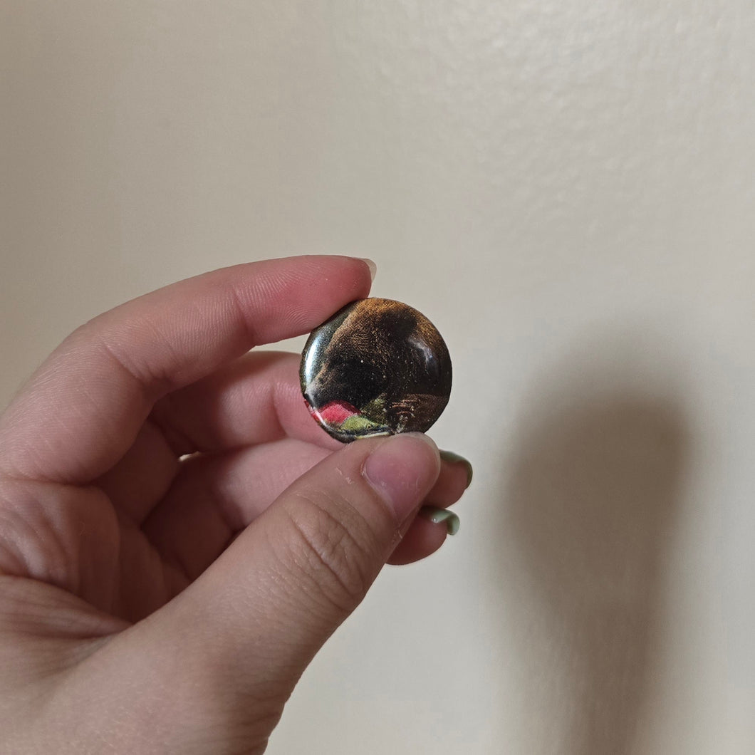 Bear Button Pin