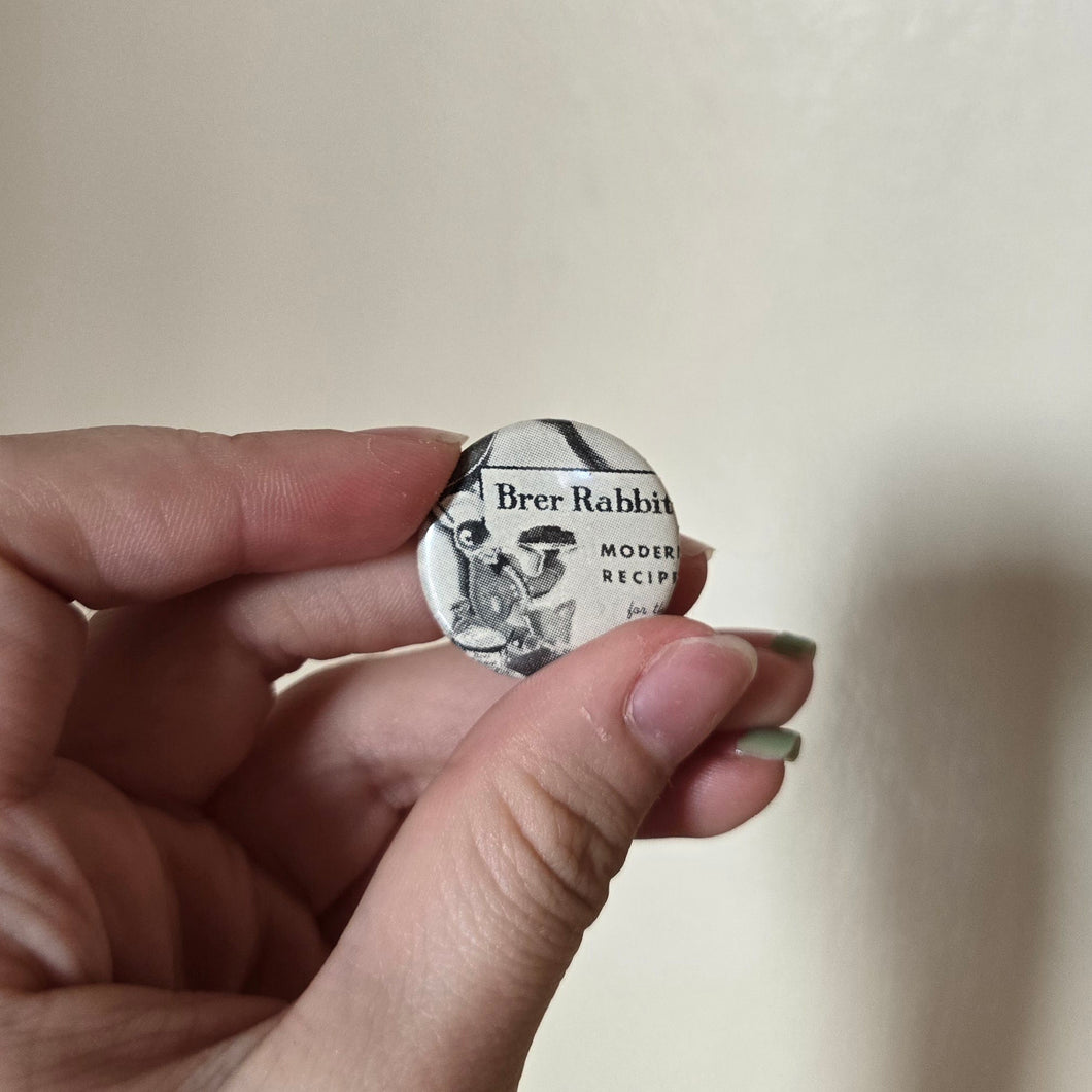 Bunny Chef Button Pin