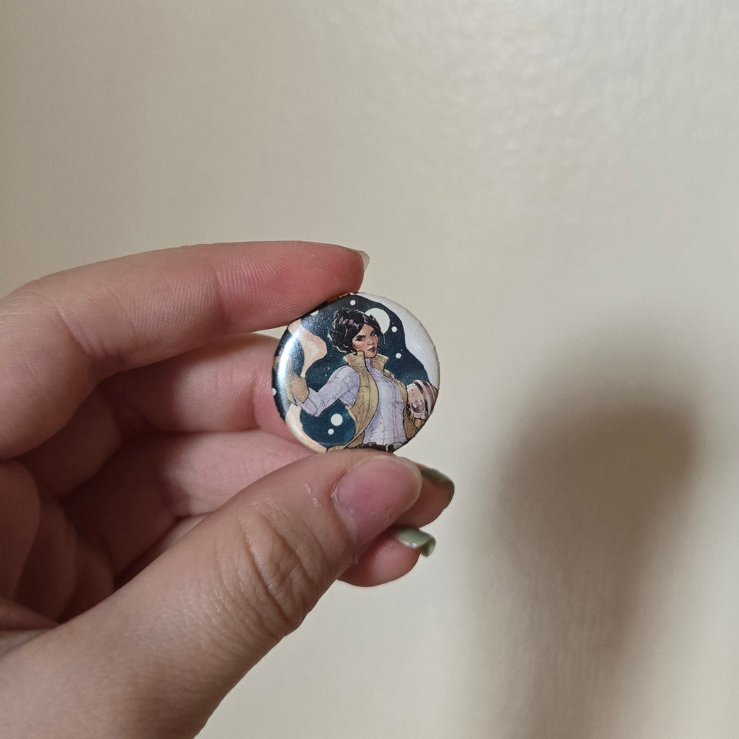 Princess Button Pin