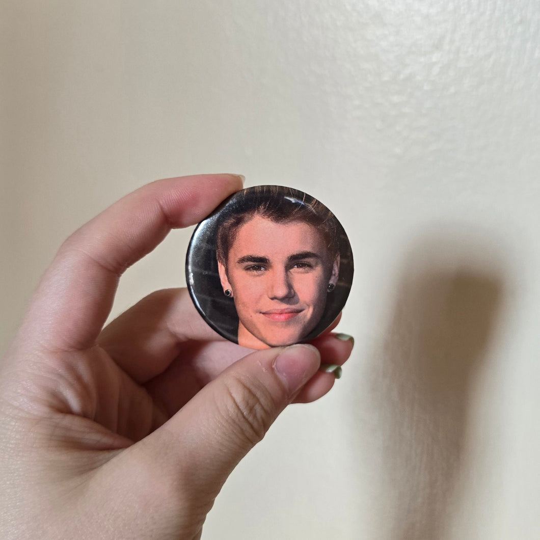 Bieber Button Pin