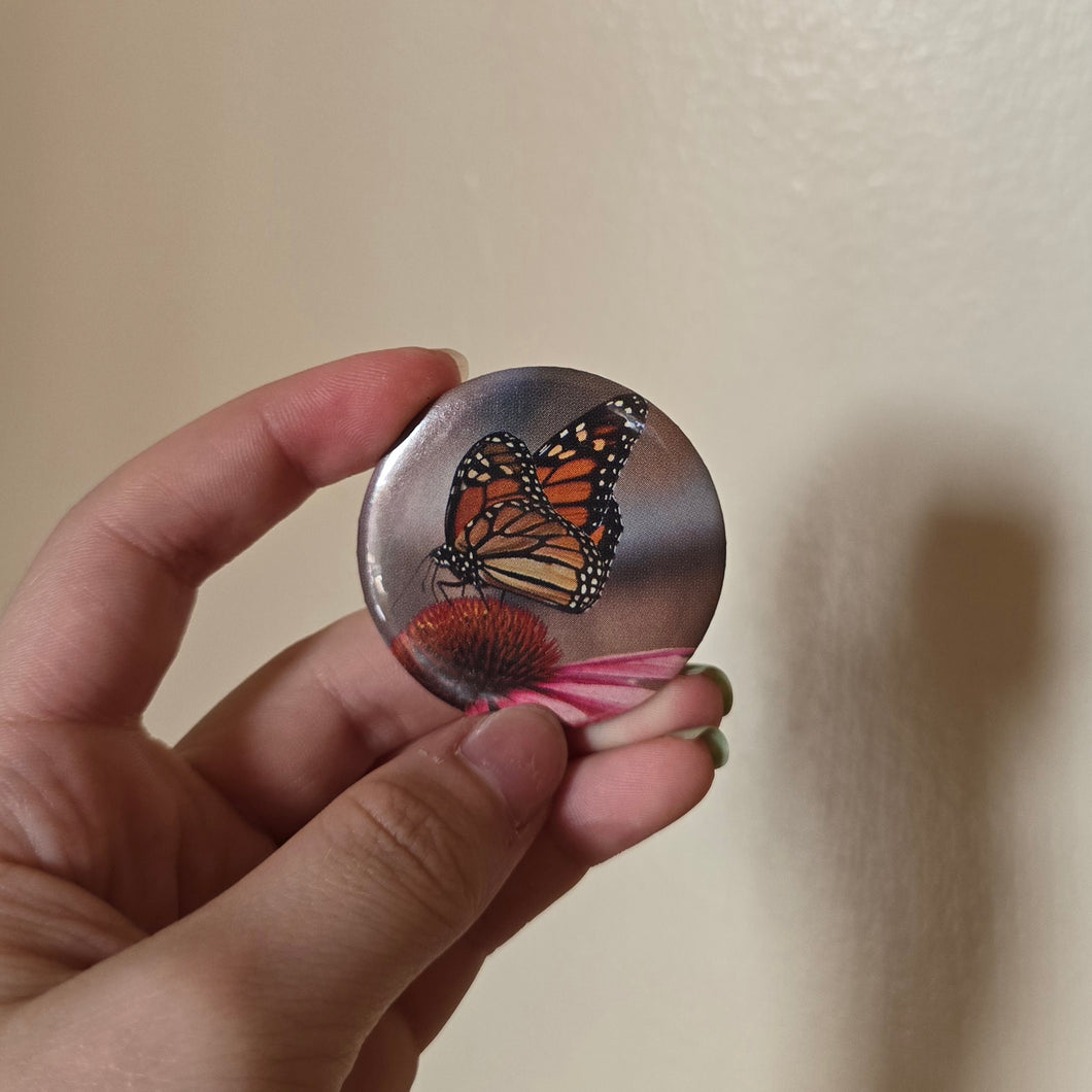 Butterfly Button Pin