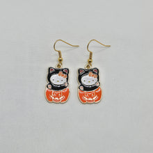 Load image into Gallery viewer, Halloween Hello Kitty Earrings
