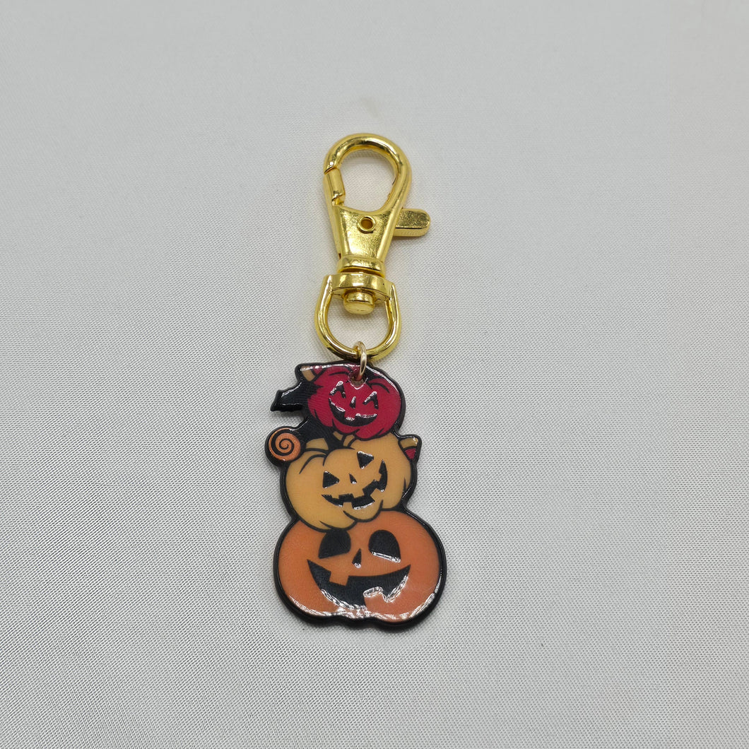 Stack of Pumpkins Keychain