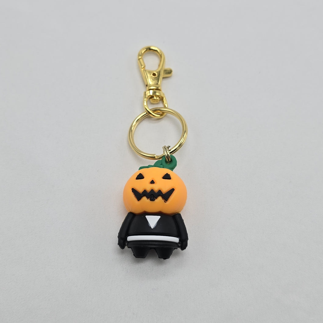 Pumpkin Person Keychain