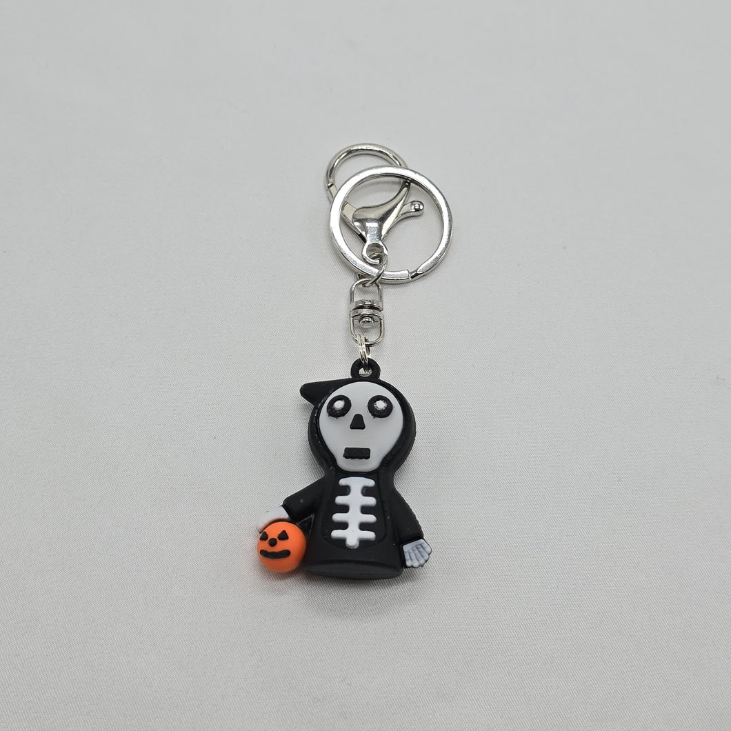 Hooded Skeleton Keychain