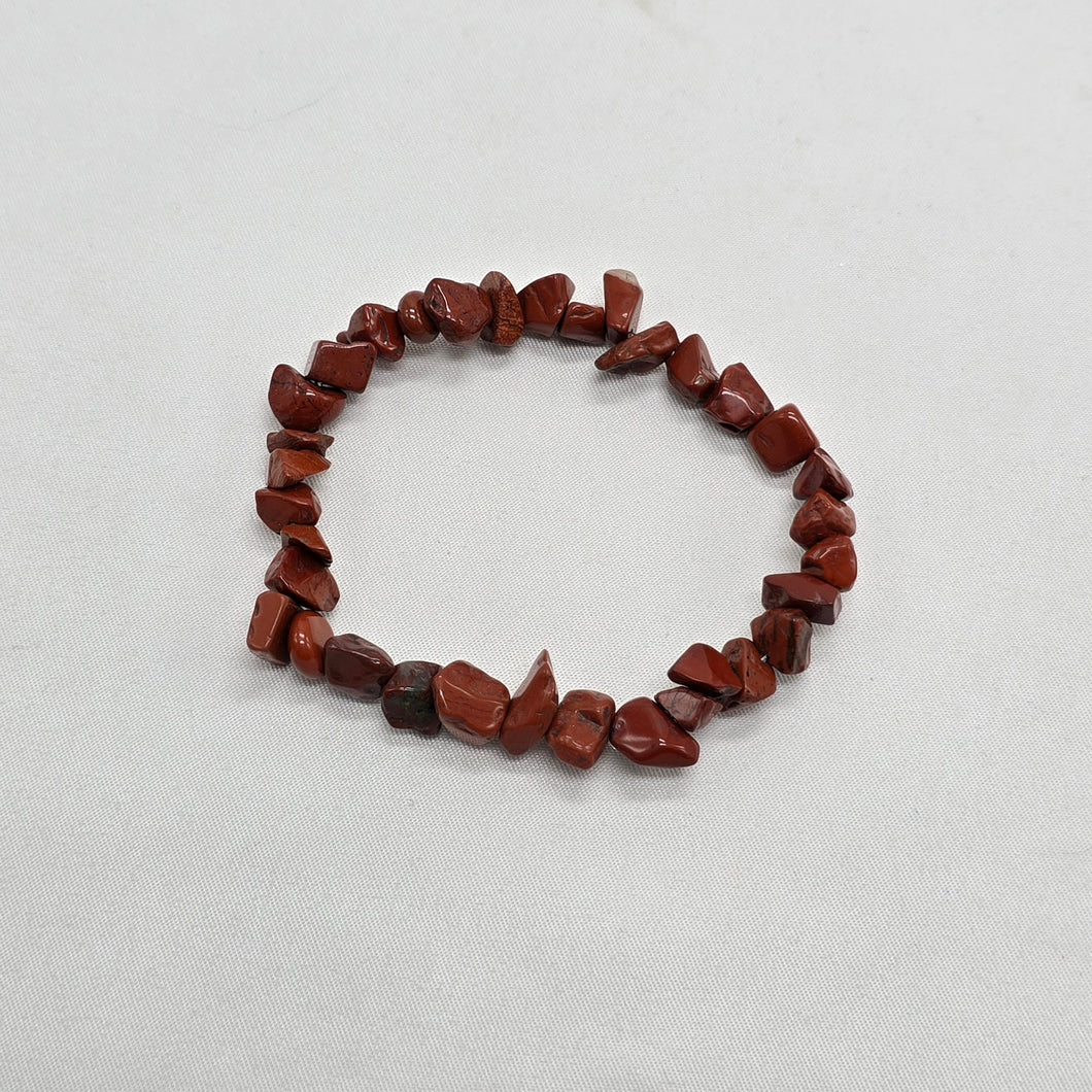 Red Jasper Chip Bracelet