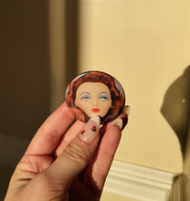 Load image into Gallery viewer, Doll Button Pin
