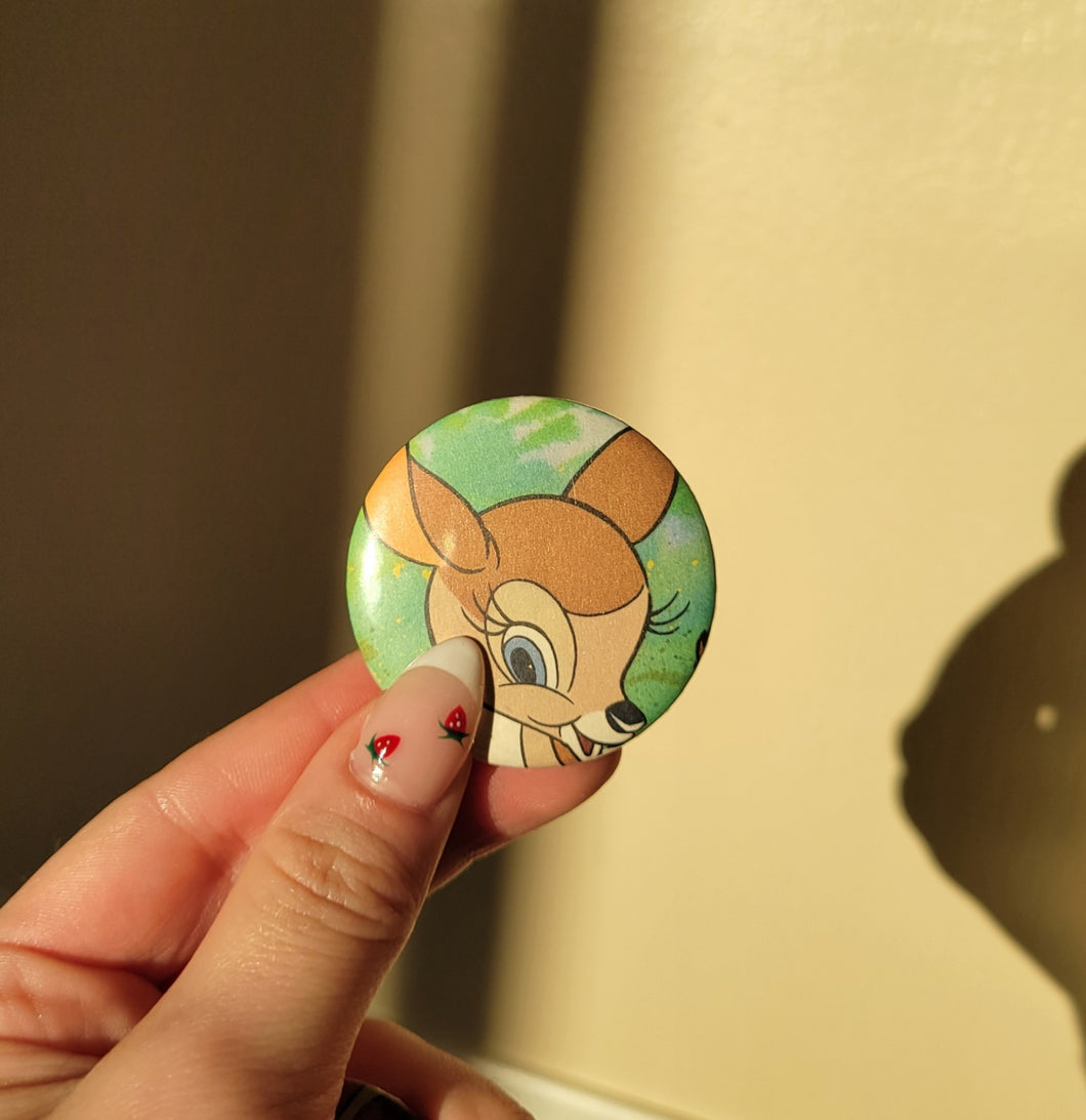 Deer Button Pin