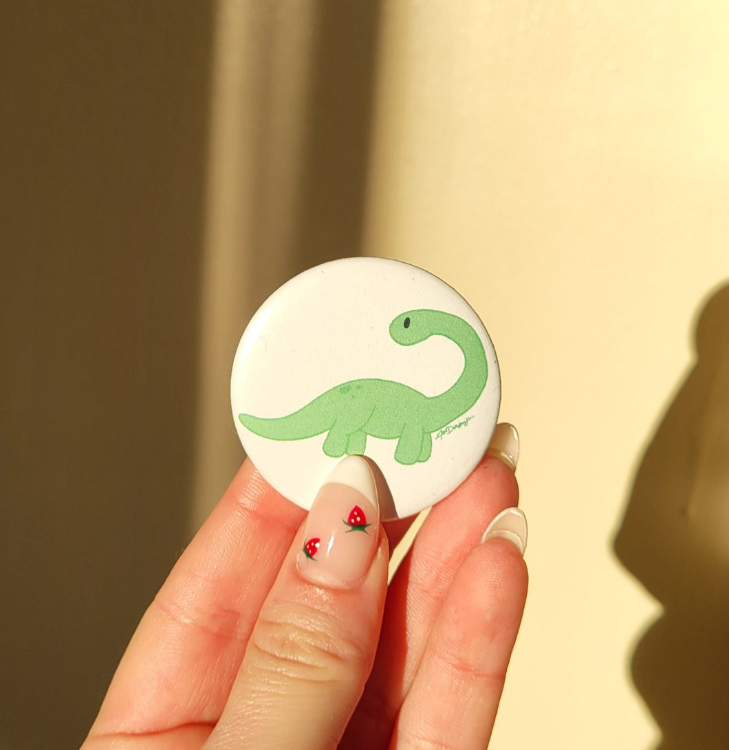 Dino Button Pin