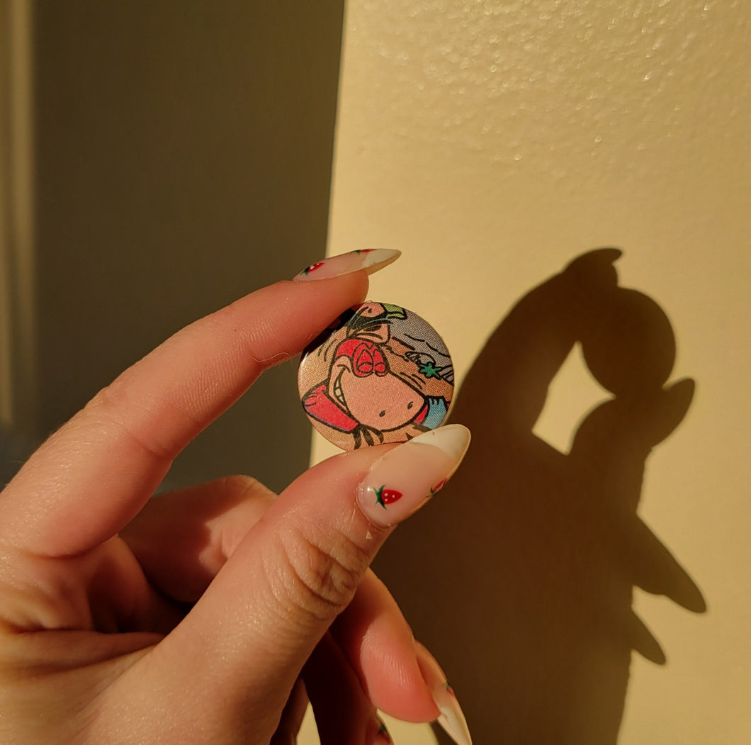 Dino Button Pin