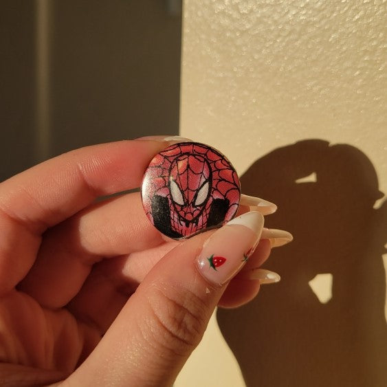 Super Hero Button Pin