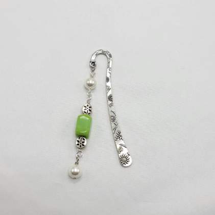 Green Bead Bookmark