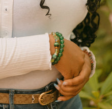 Load image into Gallery viewer, Green Quartzite Stretch Bracelet
