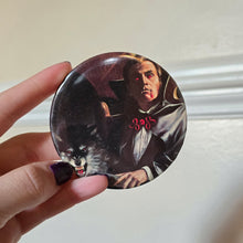 Load image into Gallery viewer, Dracula Button Pin
