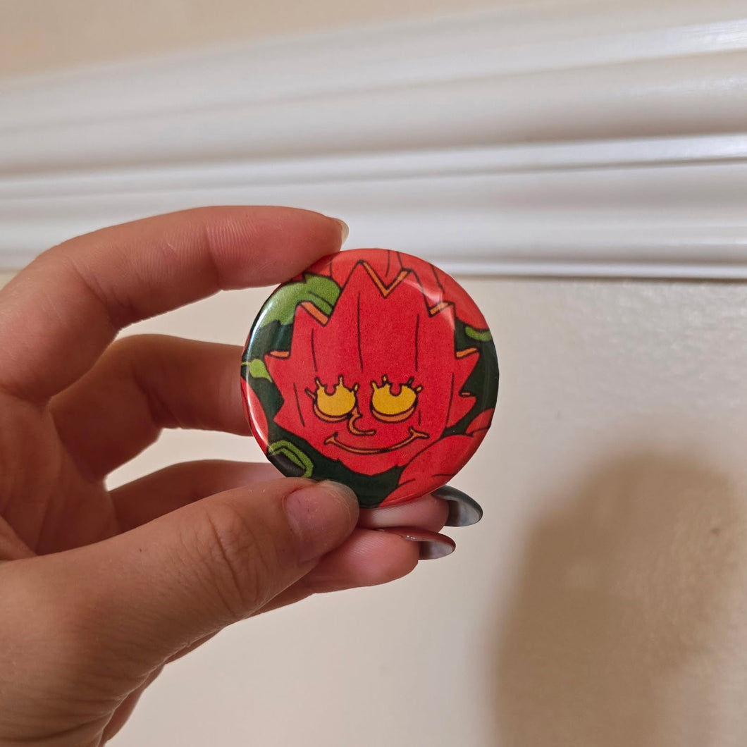 Jack o Lantern Button Pin