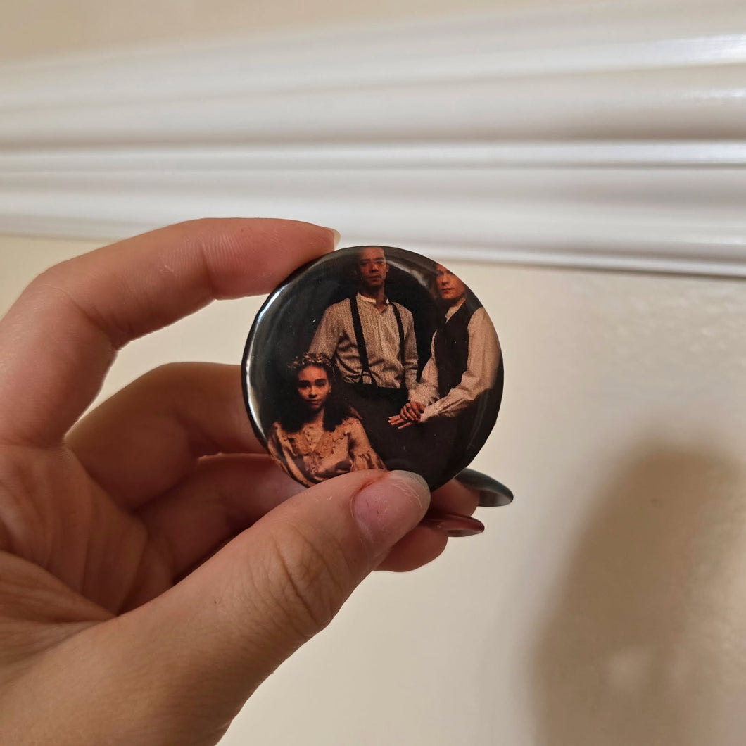 Family Portrait Button Pin