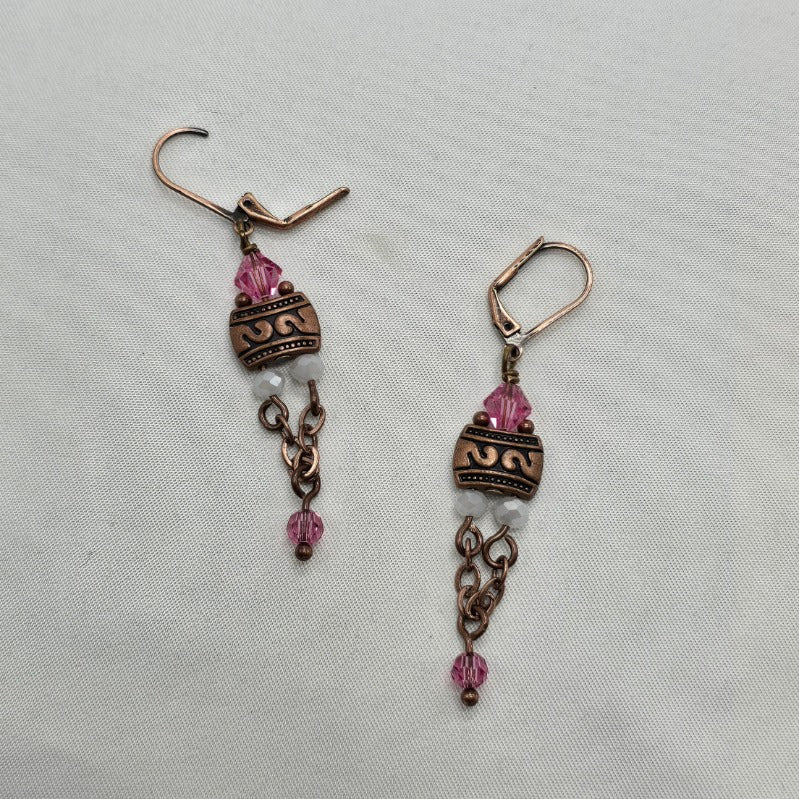 Antiqued Copper Earrings