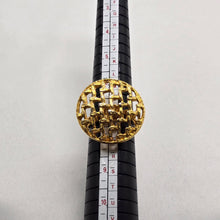 Load image into Gallery viewer, Gold Button Ring
