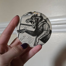 Load image into Gallery viewer, Wolf Button Pin
