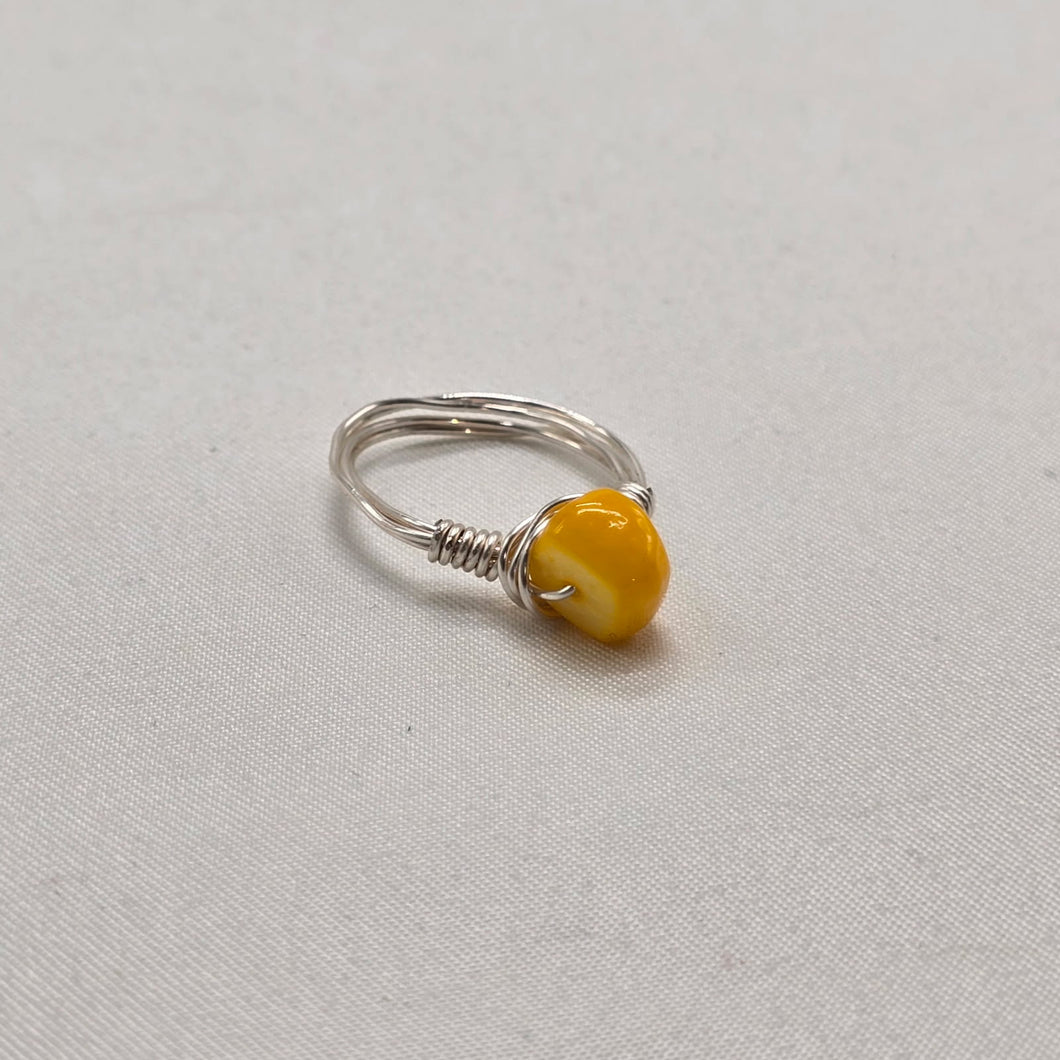 Yellow and Silver Ring
