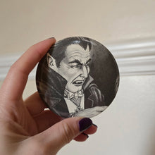 Load image into Gallery viewer, Dracula Button Pin
