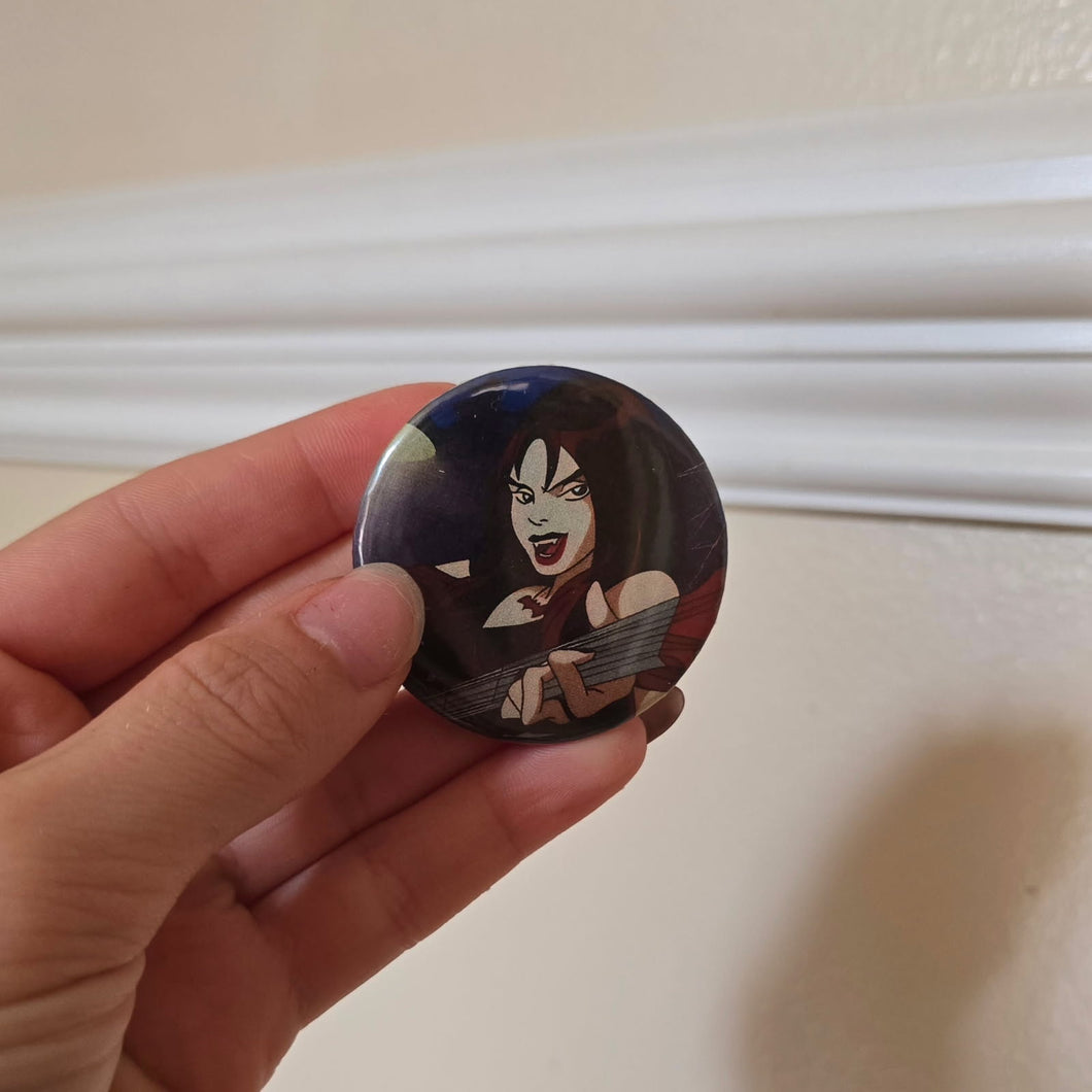 Hex Girl Button Pin