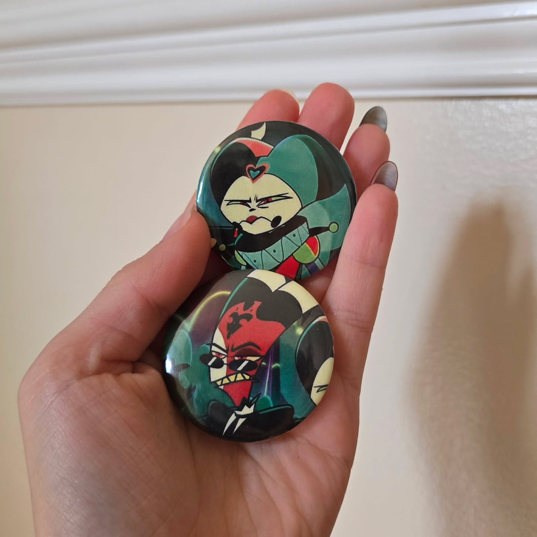 Fizz and Blitz Button Pin Set