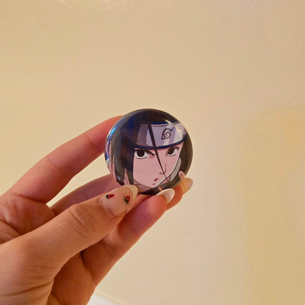 Sasuke Button Pin