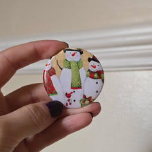 Load image into Gallery viewer, Snowman Button Pin
